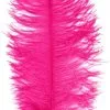 Overig Baret Struisvogelveer Pink 60-70cm -Overig Winkel baret struisvogelveer pink 60 70cm