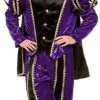 Overig Kostuum Zwarte Piet Paars Luxe (met Cape) -Overig Winkel kostuum zwarte piet paars luxe met cape