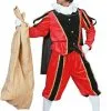 Overig Kostuum Zwarte Piet Rood Luxe (met Cape) -Overig Winkel kostuum zwarte piet rood luxe met cape