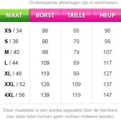 Overig Pietenpak Pedro Fluweel Luxe Blauw-Rood -Overig Winkel maattabel 40