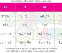 Overig Zwarte Pietenkostuum Voor Volwassenen Zwart Met Rood -Overig Winkel maattabel dames 200047