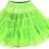 Overig Petticoat Neon Groen Luxe (2 Laags) -Overig Winkel petticoat neon groen luxe 2 laags