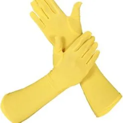 Overig Piet Handschoenen Lang Geel (42cm)