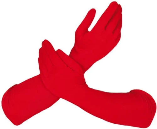Overig Piet Handschoenen Lang Rood (45cm) 3 Overig Piet Handschoenen Lang Rood (45cm)