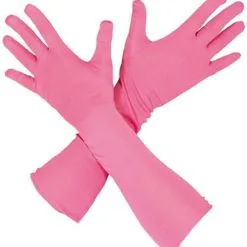 Overig Piet Handschoenen Lang Roze (45cm)