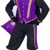 Overig Pietenpak Amsterdam Luxe Paars-Zwart -Overig Winkel pietenpak amsterdam luxe paars zwart