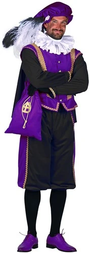 Overig Pietenpak Amsterdam Luxe Paars-Zwart 4 Overig Pietenpak Amsterdam Luxe Paars-Zwart - Afbeelding 2