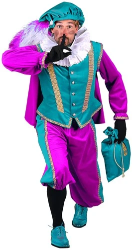 Overig Pietenpak Amsterdam Luxe Turquoise-Pink 4 Overig Pietenpak Amsterdam Luxe Turquoise-Pink - Afbeelding 2