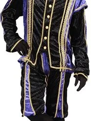 Overig Zwarte Pietenpak Bilbao Zwart/Paars -Overig Winkel pietenpak bilbao zwart paars 2