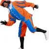 Overig Pietenpak Carlos Fluweel Polyester Blauw/Oranje -Overig Winkel pietenpak carlos fluweel polyester blauw oranje