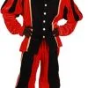Overig Pietenpak Carlos Fluweel Polyester Rood/Zwart -Overig Winkel pietenpak carlos fluweel polyester rood zwart