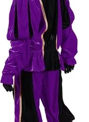 Overig Pietenpak Carlos Fluweel Polyester Paars/Zwart -Overig Winkel pietenpak carlos polyester fluweel paars zwart achterkant