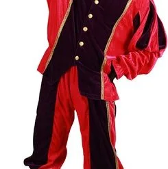 Overig Pietenpak Carlos Fluweel Polyester Rood/Zwart -Overig Winkel pietenpak carlos polyester fluweel rood zwart 2