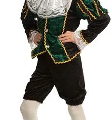 Overig Groen-Zwart Pietenpakje Kind Luxe -Overig Winkel pietenpakje kind groen zwart luxe 2