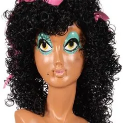 Overig Pietenpruik Dames Pepita Wetlook Met Roze Strikjes