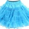 Overig Turquoise Petticoat (2 Laags) -Overig Winkel turquoise petticoat 2 laags