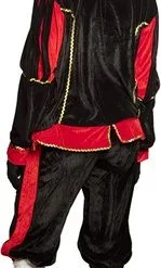 Overig Zwarte Pietenkostuum Voor Volwassenen Zwart Met Rood -Overig Winkel zwarte pietenpak zwart rood voor volwassenen vrouw achterkant